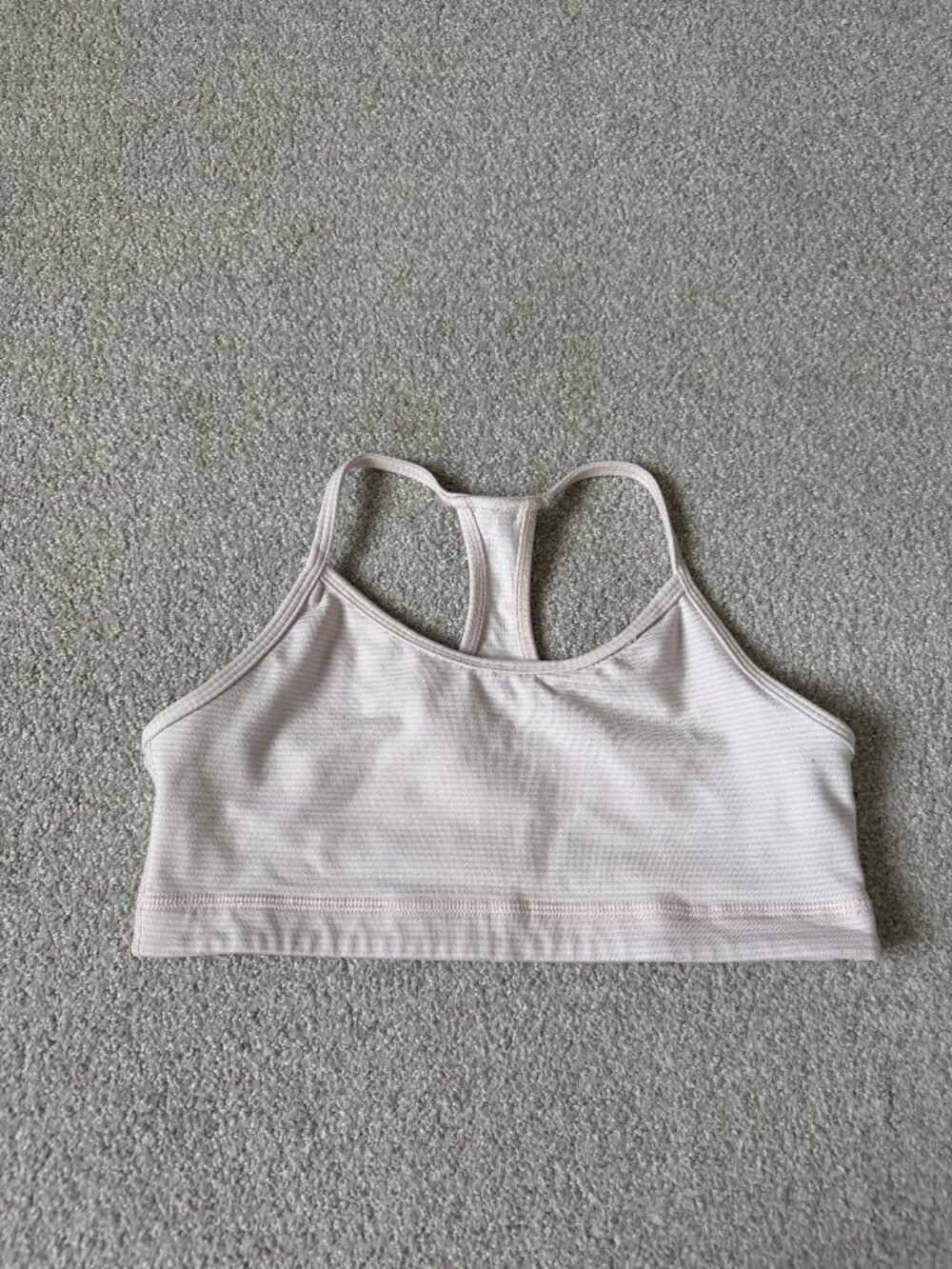 Lululemon Women's Light Pink Racerback Sports Bra Size 6